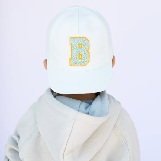 Seafoam Hat with Letter