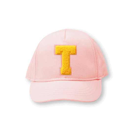 Pink Hat with Letter